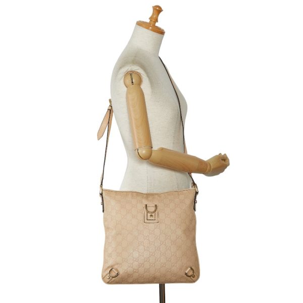 1 0149900 11 Gucci Guccishima Abby Crossbody Shoulder Bag 131326 Beige Leather