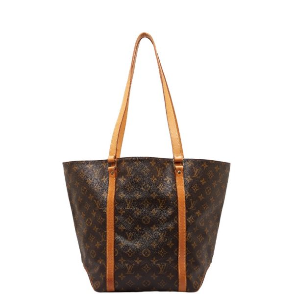 1 0149961 1 Louis Vuitton Monogram Sack Shopping Shoulder Bag Brown