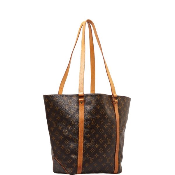 1 0149961 2 Louis Vuitton Monogram Sack Shopping Shoulder Bag Brown