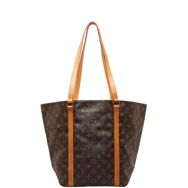 1 0149961 3 Louis Vuitton Monogram Sack Shopping Shoulder Bag Brown