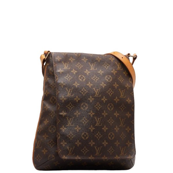 1 0149962 2 Louis Vuitton Monogram Musette Shoulder Bag Brown