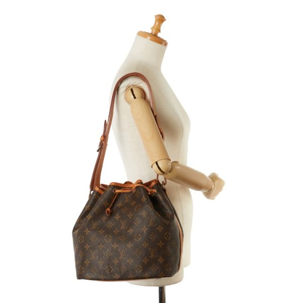 1 0149997 11 Louis Vuitton Monogram Petit Noe Shoulder Bag M42226 Brown