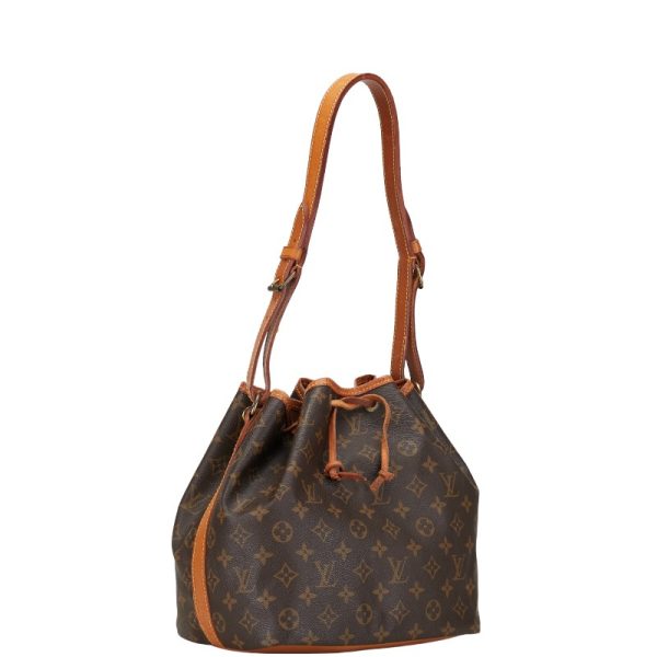 1 0149997 2 Louis Vuitton Monogram Petit Noe Shoulder Bag M42226 Brown