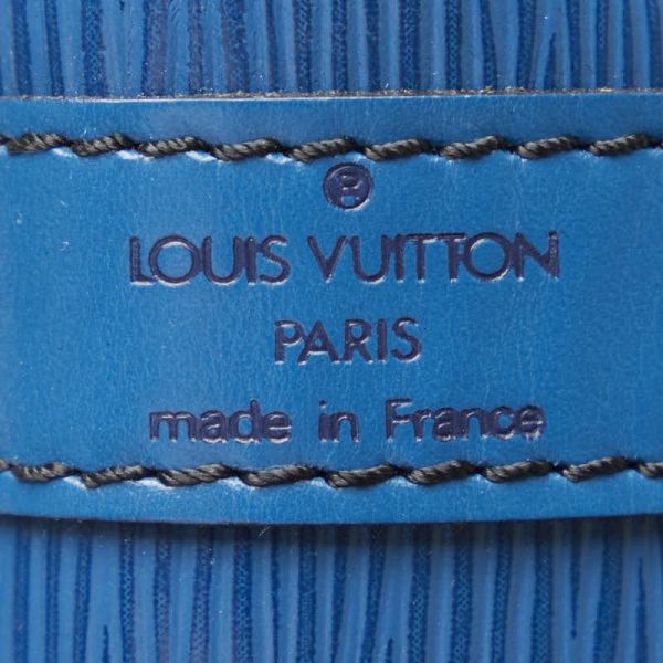 1 0150004 7 Louis Vuitton Epi Petit Noe Shoulder Bag M44105 Toledo Blue Leather