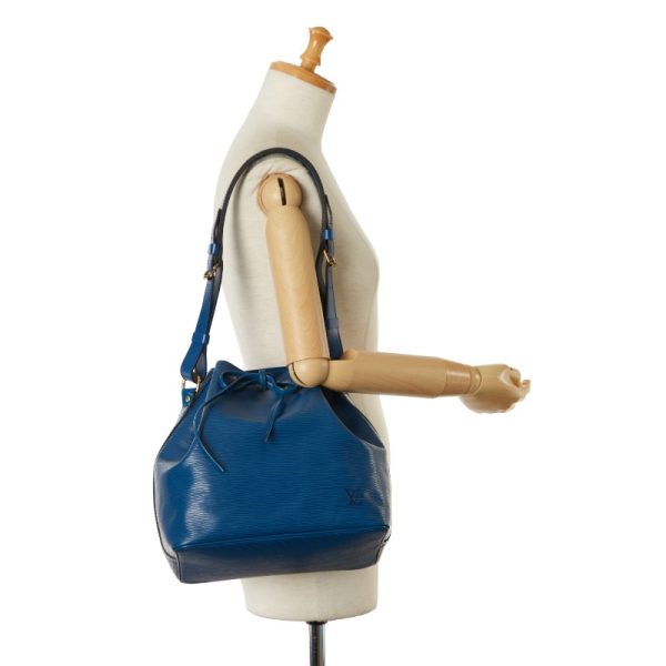 1 0150004 9 Louis Vuitton Epi Petit Noe Shoulder Bag M44105 Toledo Blue Leather