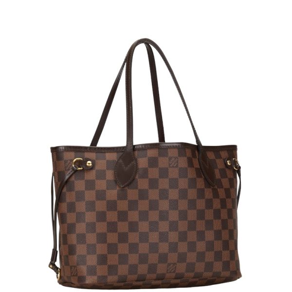 1 0150492 2 Louis Vuitton Damier Neverfull PM Tote Brown