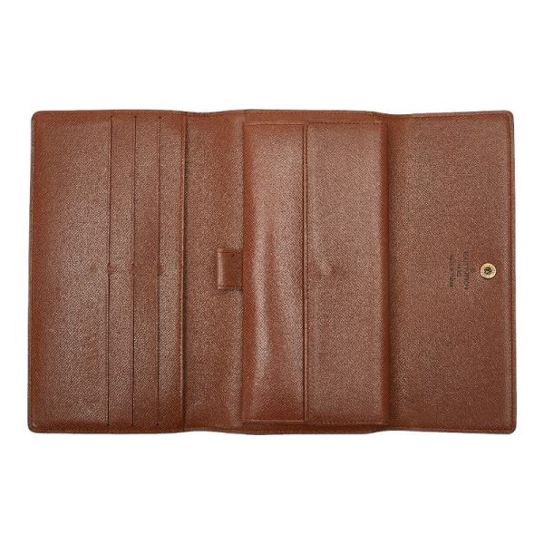 1 0150575 5 Louis Vuitton Porte Tresor International Long Wallet M61215 Brown