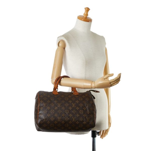 1 0150687 11 Louis Vuitton Monogram Speedy 30 M41526 Brown