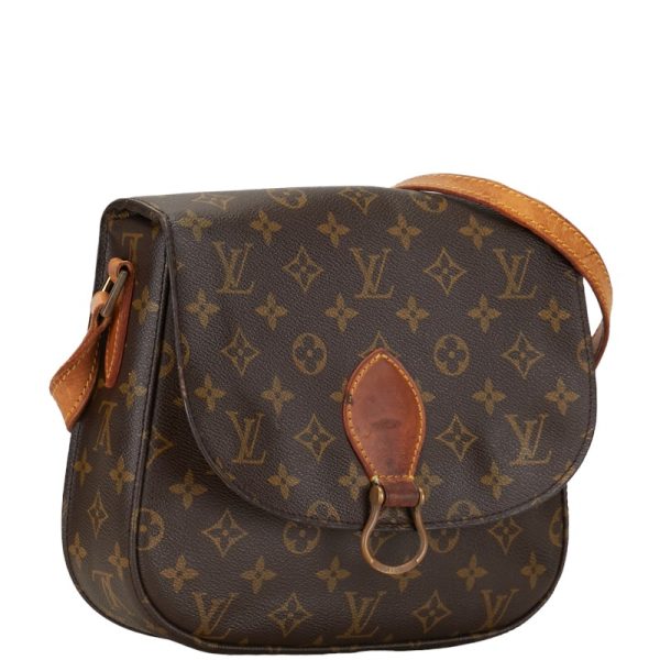 1 0150688 2 Louis Vuitton Saint Cloud GM Shoulder Bag M51242 Brown