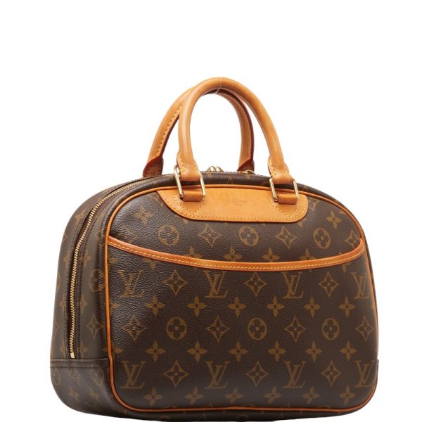 1 0150743 2 Louis Vuitton Monogram Trouville Handbag M42228 Brown