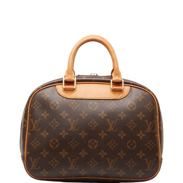 1 0150743 3 Louis Vuitton Monogram Trouville Handbag M42228 Brown