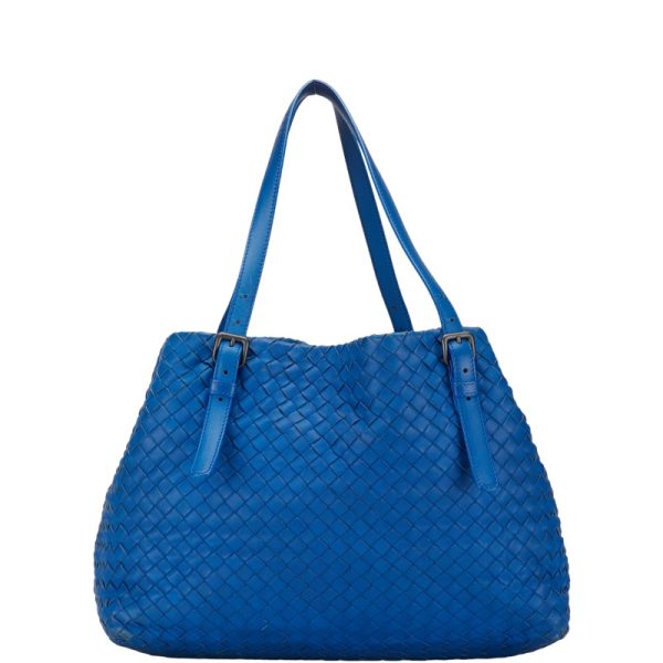 1 0151526 1 Bottega Veneta Intrecciato Tote Bag Shoulder Bag Blue