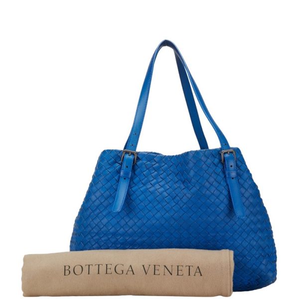 1 0151526 9 Bottega Veneta Intrecciato Tote Bag Shoulder Bag Blue