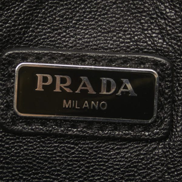 1 0151583 7 Prada Saffiano Clutch Bag 2NG005 Black Leather