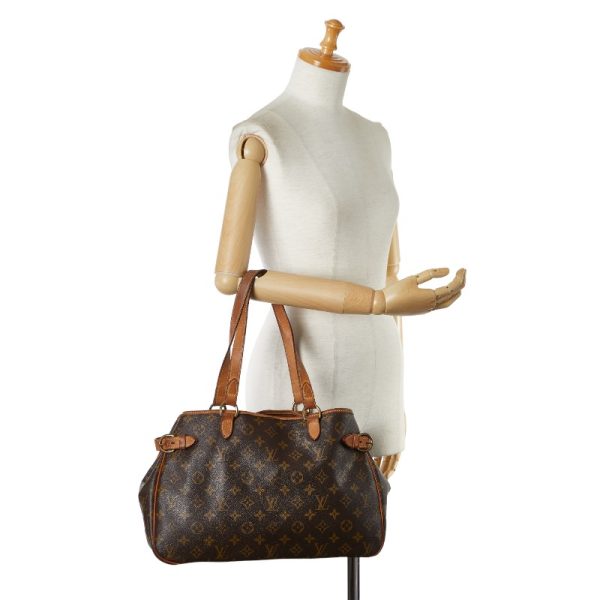 1 0151600 11 Louis Vuitton Monogram Batignolles M51154 Brown Leather