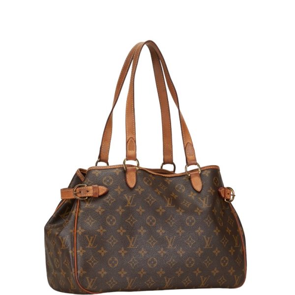 1 0151600 2 Louis Vuitton Monogram Batignolles M51154 Brown Leather