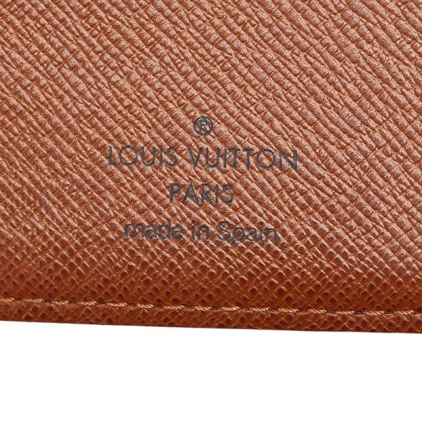 1 0151760 6 Louis Vuitton Monogram Agenda PM Notebook Cover 6 Holes Brown