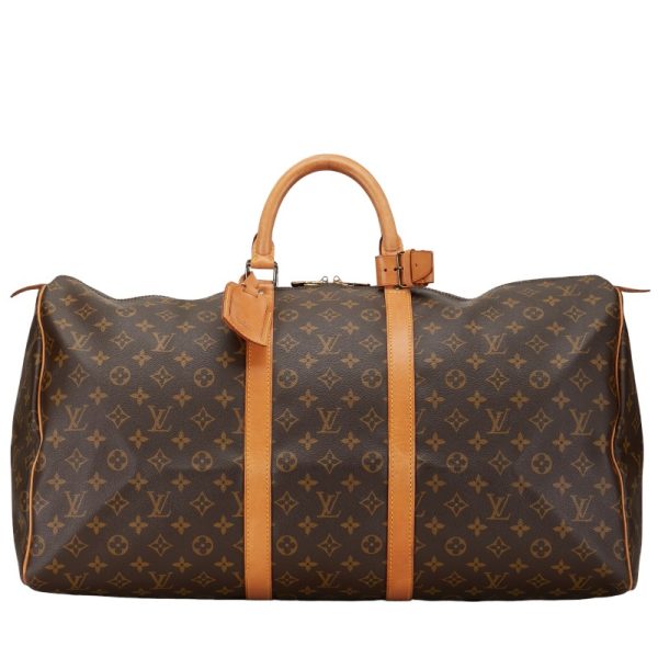 1 0151778 1 Louis Vuitton Monogram Keepall 55 Bag M41424 Brown