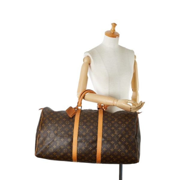 1 0151778 11 Louis Vuitton Monogram Keepall 55 Bag M41424 Brown