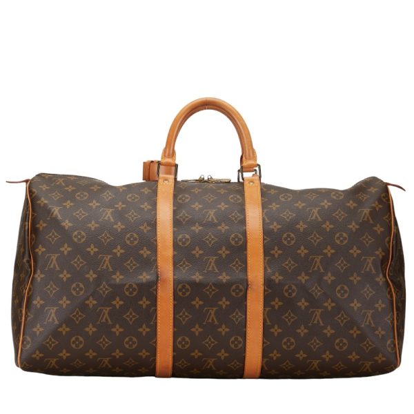 1 0151778 3 Louis Vuitton Monogram Keepall 55 Bag M41424 Brown