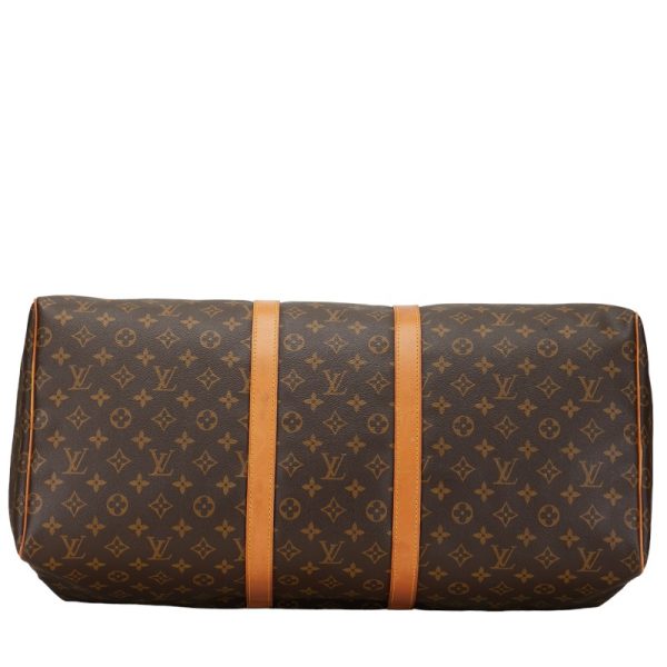 1 0151778 4 Louis Vuitton Monogram Keepall 55 Bag M41424 Brown