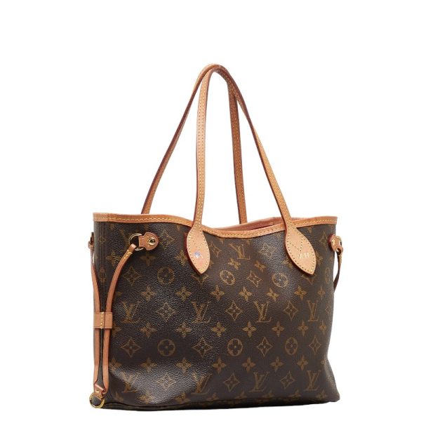 1 0151779 3 Louis Vuitton Monogram Neverfull PM Tote Bag Brown