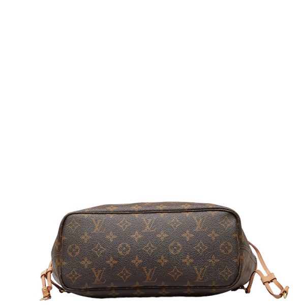 1 0151779 5 Louis Vuitton Monogram Neverfull PM Tote Bag Brown