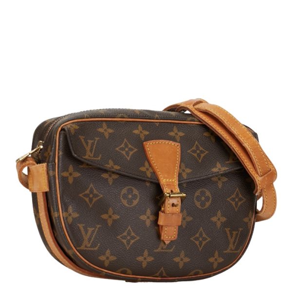 1 0151780 2 Louis Vuitton Monogram Genefeuille PM Shoulder Bag Brown