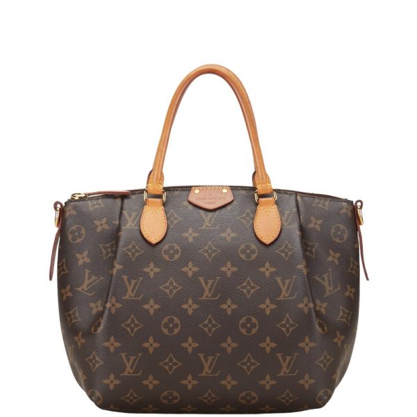 1 0151793 2 Louis Vuitton Monogram Turen PM Handbag Shoulder Bag Brown