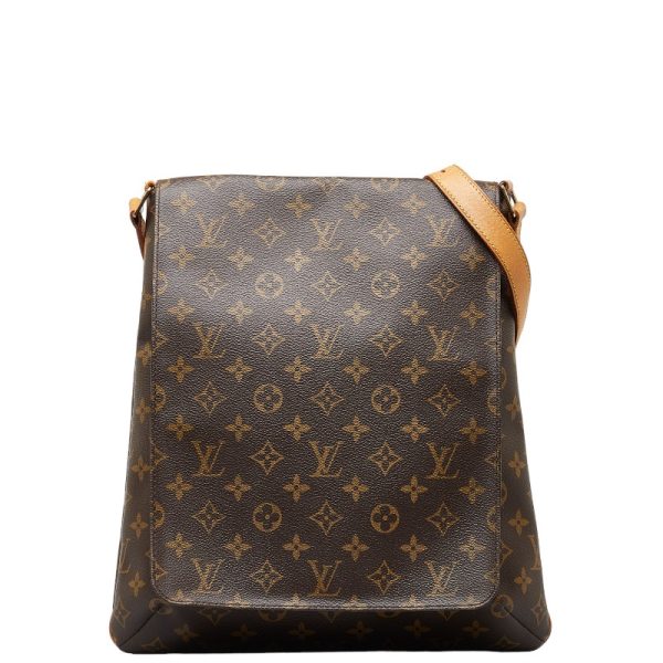 1 0151795 1 Louis Vuitton Monogram Musette Shoulder Bag M51256 Brown