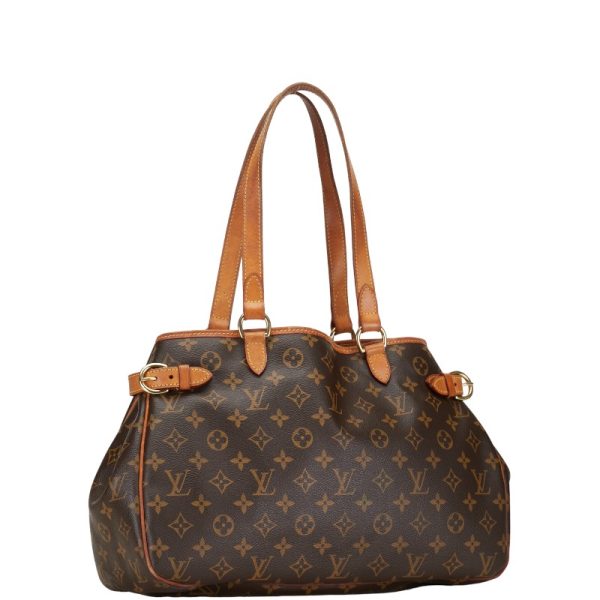 1 0151806 2 Louis Vuitton Monogram Batignolles Oriental Shoulder Bag Handbag M51154 Brown PVC Leather