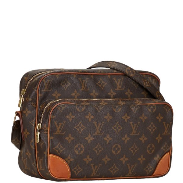 1 0151823 2 Louis Vuitton Monogram Nile Shoulder Bag M45244 Brown