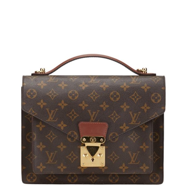 1 0151834 1 Louis Vuitton Monogram Monceau 26 M51187 Brown