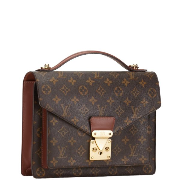 1 0151834 2 Louis Vuitton Monogram Monceau 26 M51187 Brown