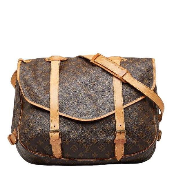 1 0151836 1 Louis Vuitton Monogram Saumur 43 Shoulder Bag M42252 Brown