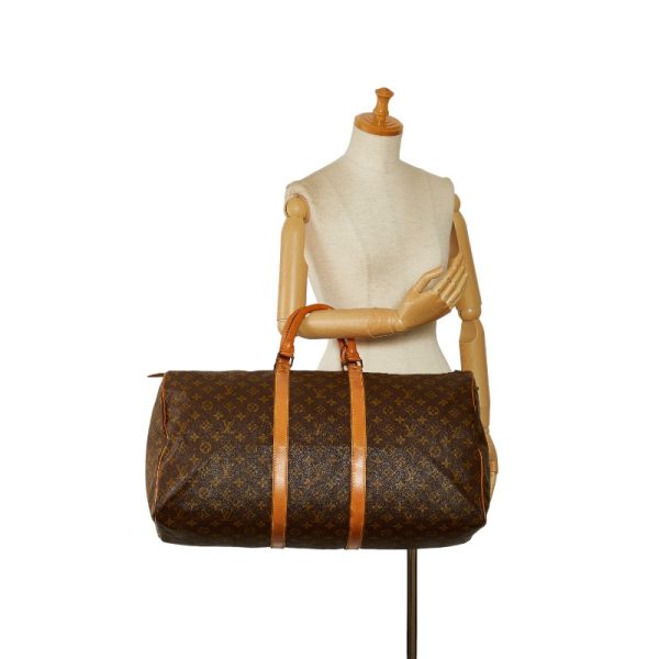 1 0151838 9 Louis Vuitton Monogram Keepall 55 M41424 Brown