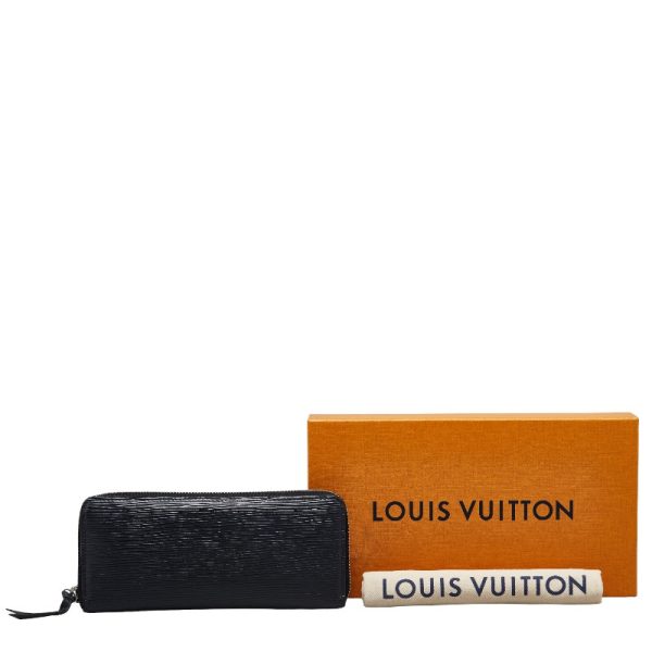 1 0151993 10 Louis Vuitton Epi Portefeuille Clemence Long Wallet M60915 Noir Black