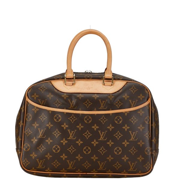 1 0152046 1 Louis Vuitton Monogram Deauville Handbag M47270 Brown