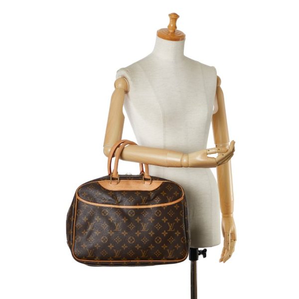 1 0152046 10 Louis Vuitton Monogram Deauville Handbag M47270 Brown