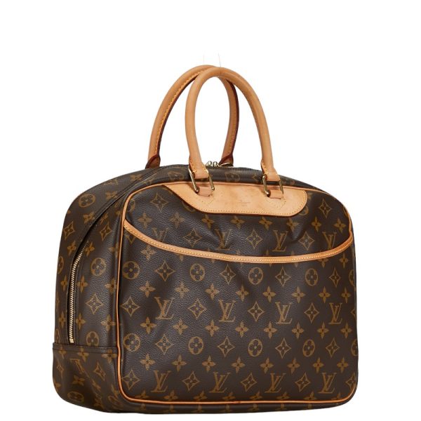 1 0152046 2 Louis Vuitton Monogram Deauville Handbag M47270 Brown