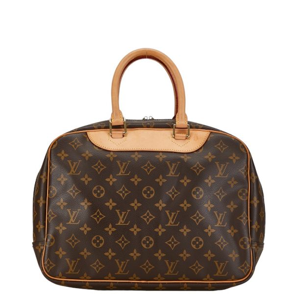 1 0152046 3 Louis Vuitton Monogram Deauville Handbag M47270 Brown