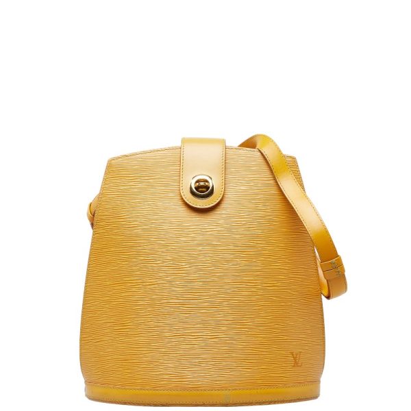 1 0152110 1 Louis Vuitton Epi Cluny Handbag M52259 Tassili Yellow Leather