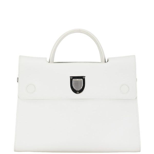 1 0152115 2 Dior Ever Handbag Shoulder Bag 2WAY White Leather