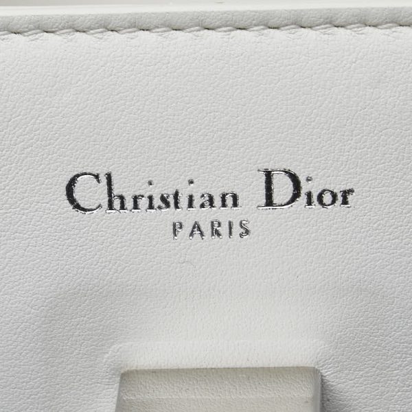 1 0152115 7 Dior Ever Handbag Shoulder Bag 2WAY White Leather