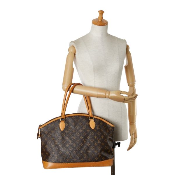 1 0152118 11 Louis Vuitton Monogram Lockit Shoulder Bag M40104 Brown