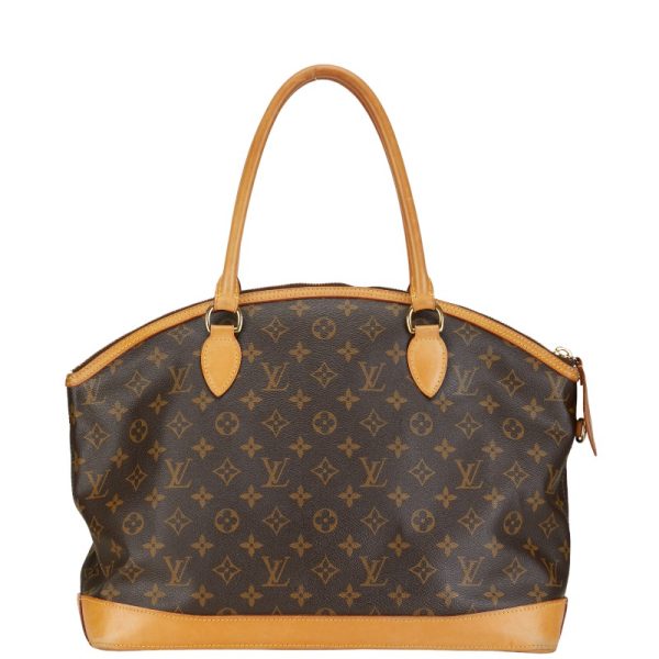 1 0152118 3 Louis Vuitton Monogram Lockit Shoulder Bag M40104 Brown