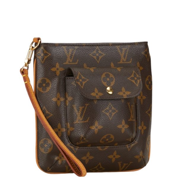 1 0152168 2 Louis Vuitton Monogram Accessory Pouch M51901 Brown