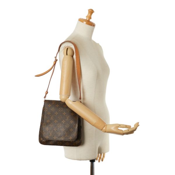 1 0152446 8 Louis Vuitton Musette Salsa Short Shoulder Bag M51258 Brown