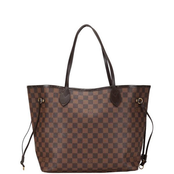 1 0152447 1 Louis Vuitton Damier Neverfull MM shoulder bag Ebene brown