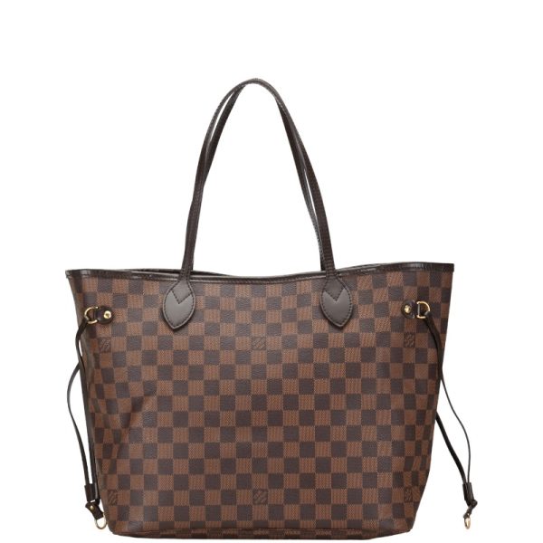 1 0152447 3 Louis Vuitton Damier Neverfull MM shoulder bag Ebene brown